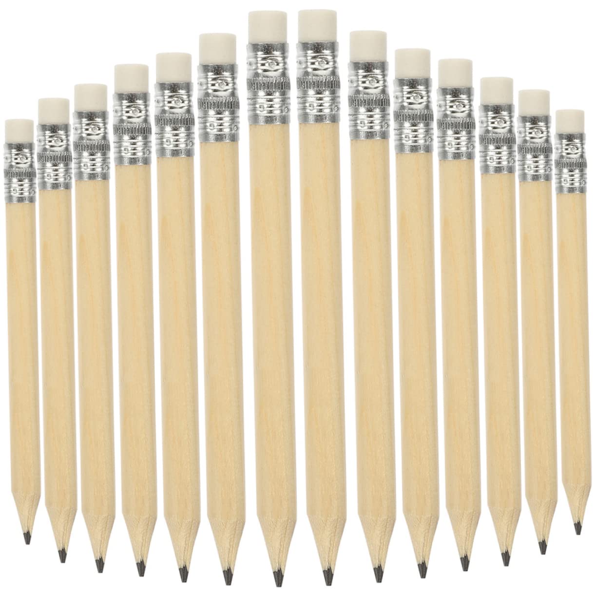 175 Pièces Lot de Crayons Courts Bois avec Gomme pour et Dessin Mini Crayons Portables pour Outils Décriture et Résistants