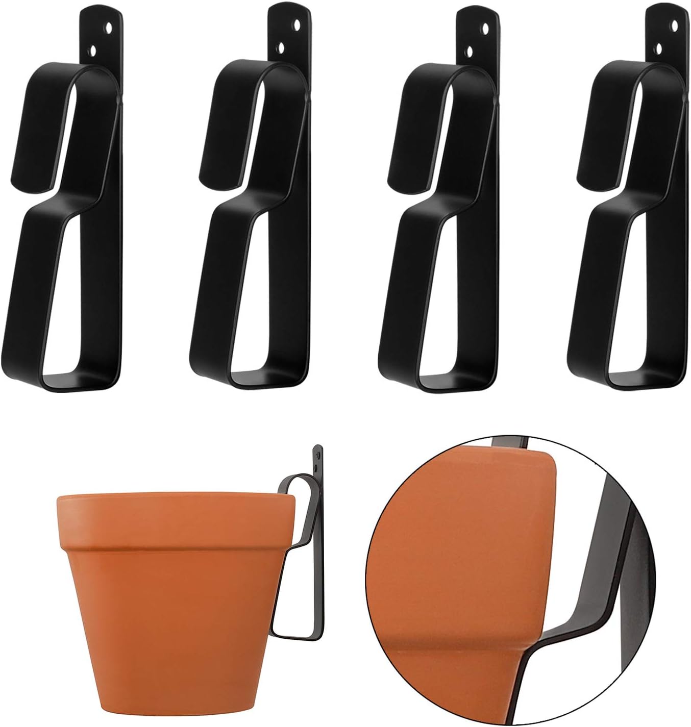 Metal Plant Hooks for Hanging 49Inch Terracotta Pots