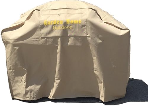 Miniatura 4 de Funda para parrilla  Jardín para el hogar de hasta 64 pulgadas de ancho, resistente al agua, rejillas de ventilación, asas acolchadas, cordón