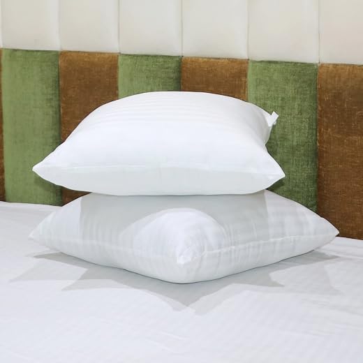 Hoolloomooloo Microfiber Hotel Quality Premium Soft Cushion Fillers | Set of 2 | 18x18 Inches (45x45 cm) | Fluffy &amp; Durabl...