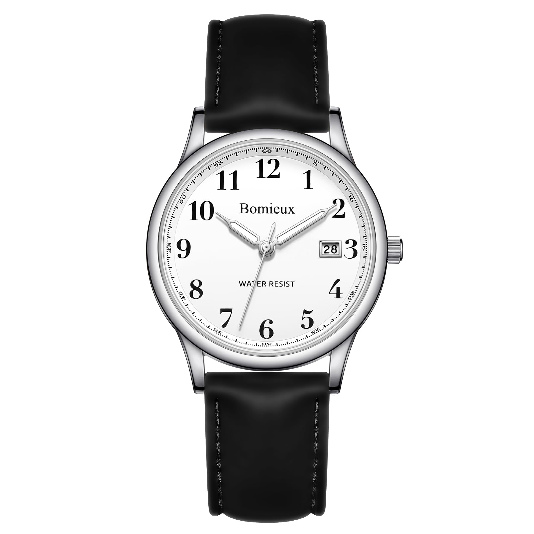 Watches for Men, Fashion Leather Mens Watch, Waterproof Quartz Analog Wrist Watch with Lu…