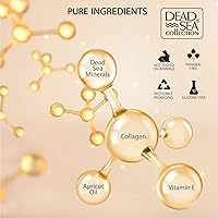 Vista 2 de Dead Sea Collection Suero para la cara con colágeno 3X, minerales del mar muerto y vitamina E, hidratante nutritivo antienvejecimiento
