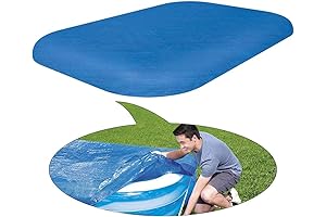 Rectangle Pool Cover, 10ft x 6ft Blue