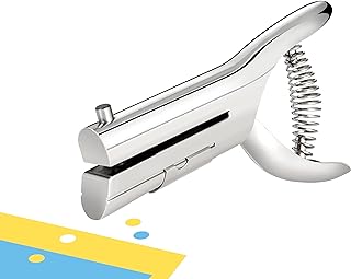 Sponsored Ad - MyLifeUNIT Single Hole Punch, 1/4 Inch Heavy Duty Hole Puncher for Crafts Tags Paper ID Cards PVC Cardboard