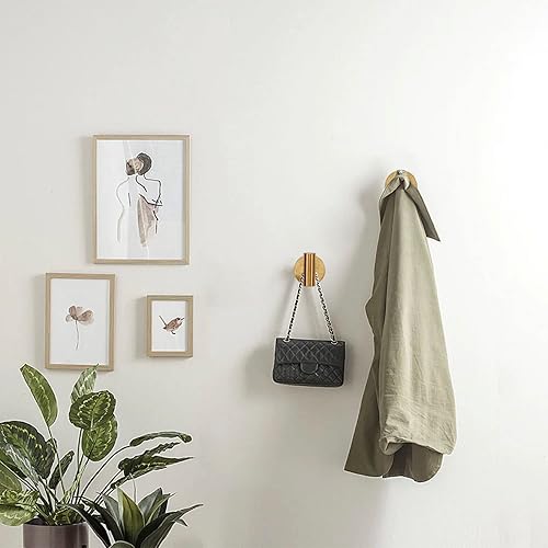 Miniatura 6 de TocTen Gancho para toallas de baño, fuerte gancho autoadhesivo para bata, acero inoxidable SUS 304 para pegar en la pared, gancho para ropa, sin