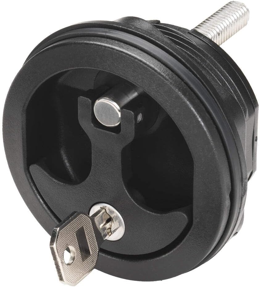 Whitecap 3726BC Nylon Compression Handle with Locking Latch - Black