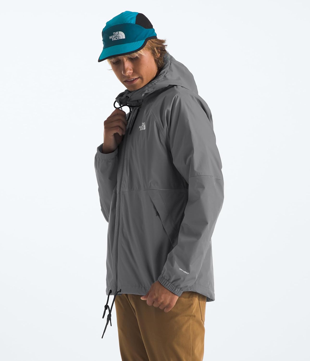 THE NORTH FACE Men's Antora Rain Hoodie | Windproof & Waterproof With Adjustable Hood, Drawcord Hem - Image 2