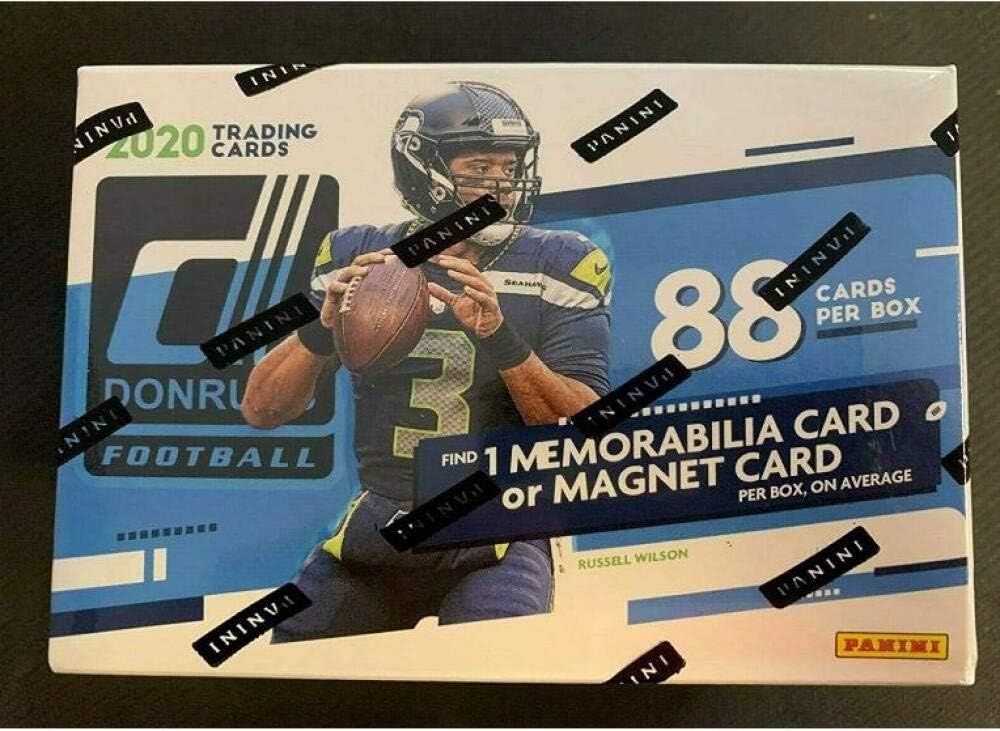 2020 Donruss Football Blaster Box BRAND NEW 88 Cards Per Box 1 Memorabilia Card or Magnet Card per Box