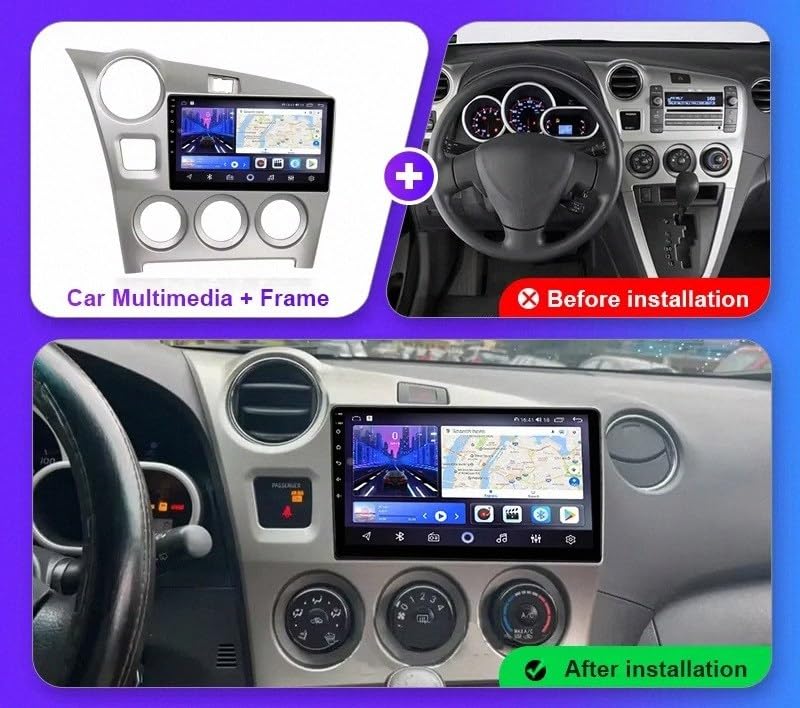 Estéreo de Automóvil con Enlace Espejo para Toyota Matrix 2 E140 2