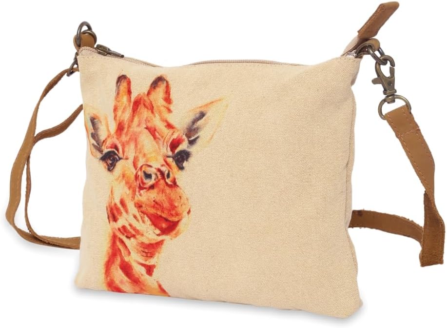 COTT N CURLS Crossbody Sling Bags - 8" x 10" Handcrafted Handbags, Cotton Canvas Purses