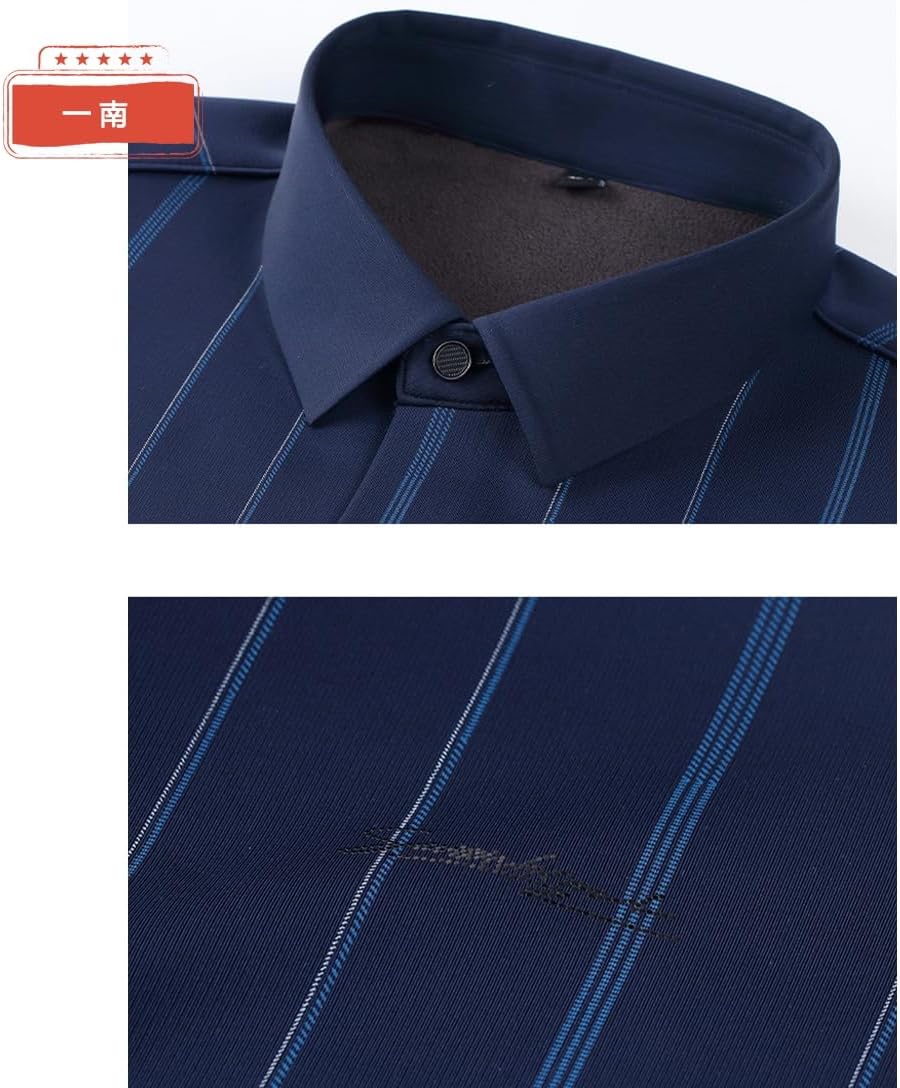 [一南] ワイシャツ 長袖 メンズ ビジネスシャツ 長袖ワイシャツ 裏起毛 防寒対策 ノーアイロン 形態安定 抗菌防臭 肌に優しい