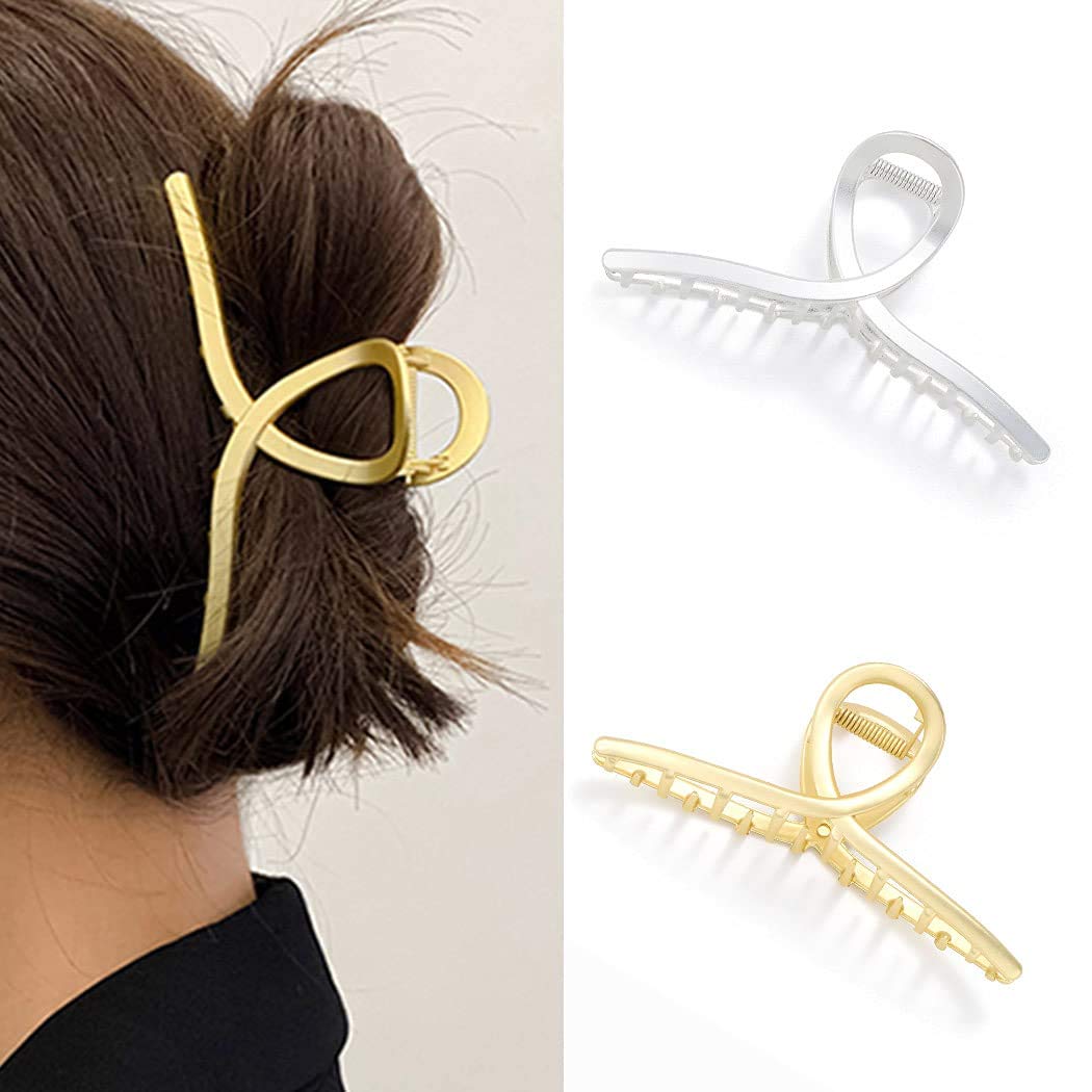 CAKURE Goldene Schlangen-Haarspangen Set (2 Stück) – Stylische Metall-Klammern Für Frauen & Mädchen
