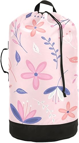 Mochila de lavandería con correas ajustables para el hombro, bolsa de lavandería sucia para viajes, campamento, universidad, resistente,