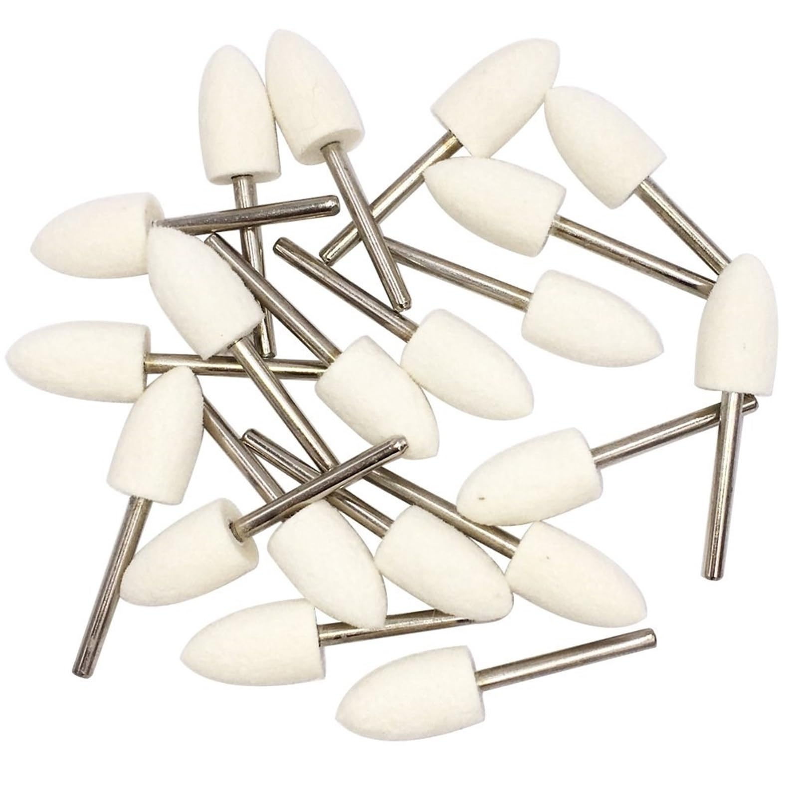 Narzędzia Do Tarcz Polerskich, Tarcze Listkowe 10 Szt. Wełniane Filcowe Tarcze Polerskie Do Polerowania Głowica Szlifierska Filcowa Tarcza Polerska/4Mm/Bullet-Type