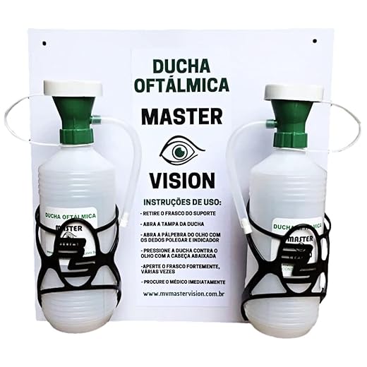 Kit Lava Olhos De Emergência - Ducha Oftálmica