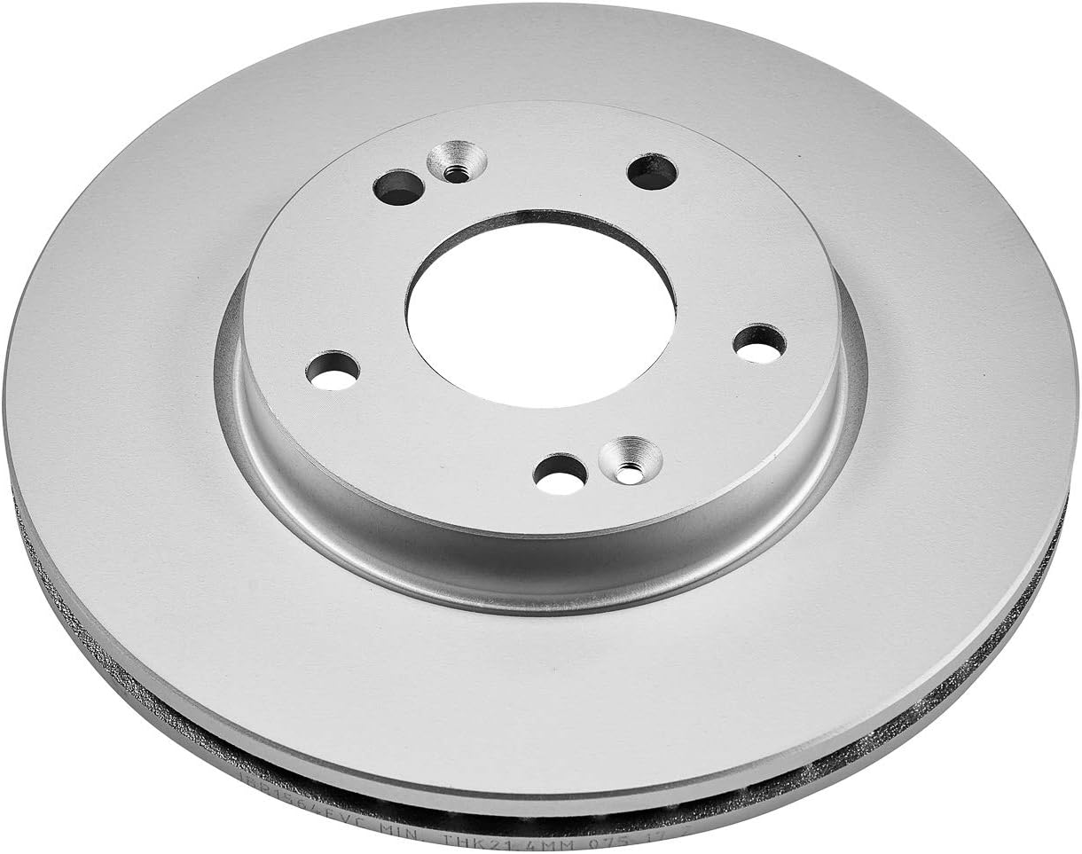 PowerStop Evolution Fully Coated Front Brake Rotor For Hyundai Elantra 2011-20 |Elantra Coupe 2013-14 |Elantra GT 2013-20 |Kona 2018-23 |Veloster 2012-17 - Direct OE Disc Rotor Upgrade, JBR1564EVC