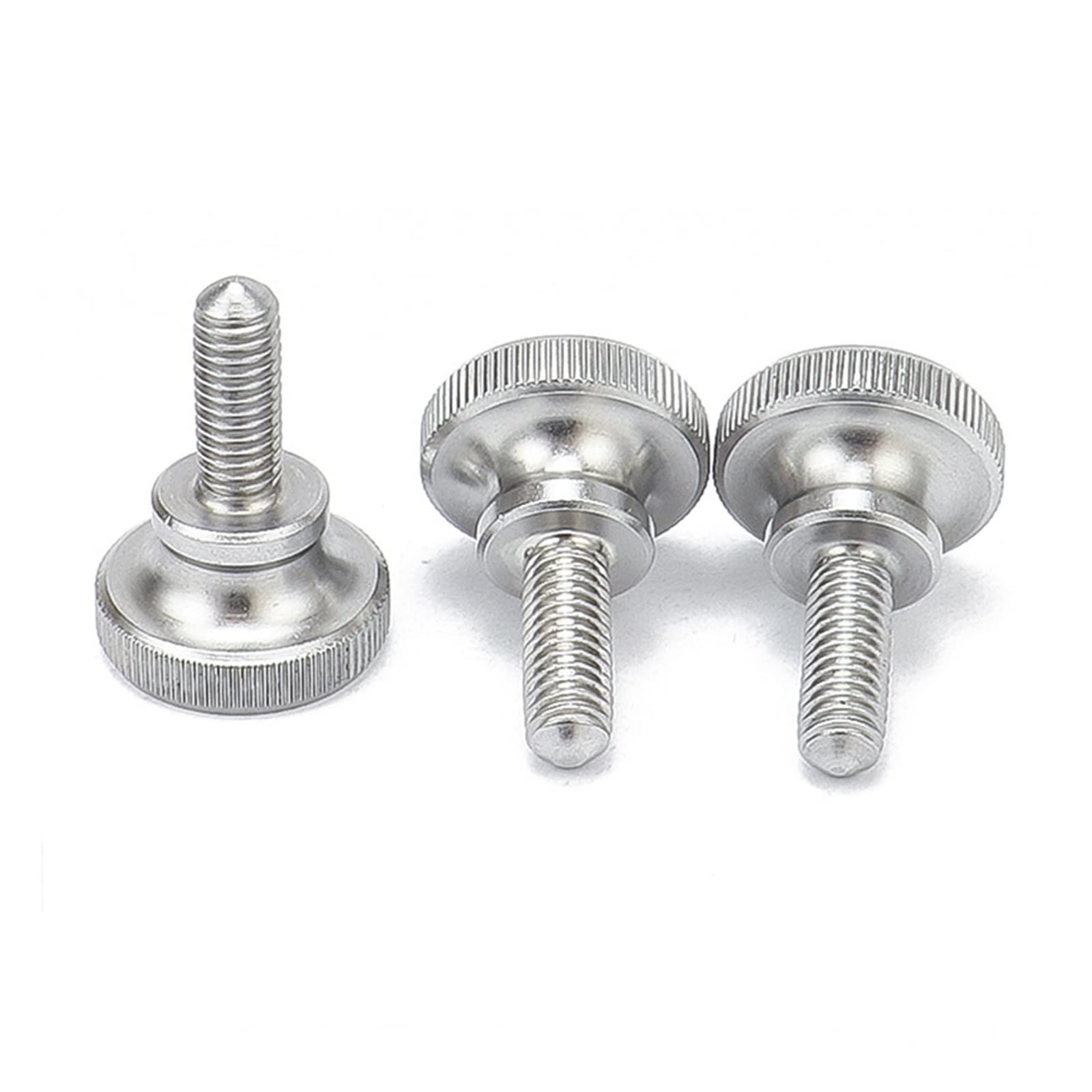 tornillos de bloqueo, 1 pieza M2 .5 M3 M4 M5 M6 M8 M10 304 A2-70 tornillo de pulgar cabeza alta moleteado tipo liso perno ajuste Manual métrico(20mm,M10)