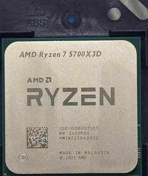 AMD Ryzen 7 5700X3D R7 Desktop CPU Processor 100-100001503 | Socket AM4, Zen 3, 96MB L3, 100-100001503