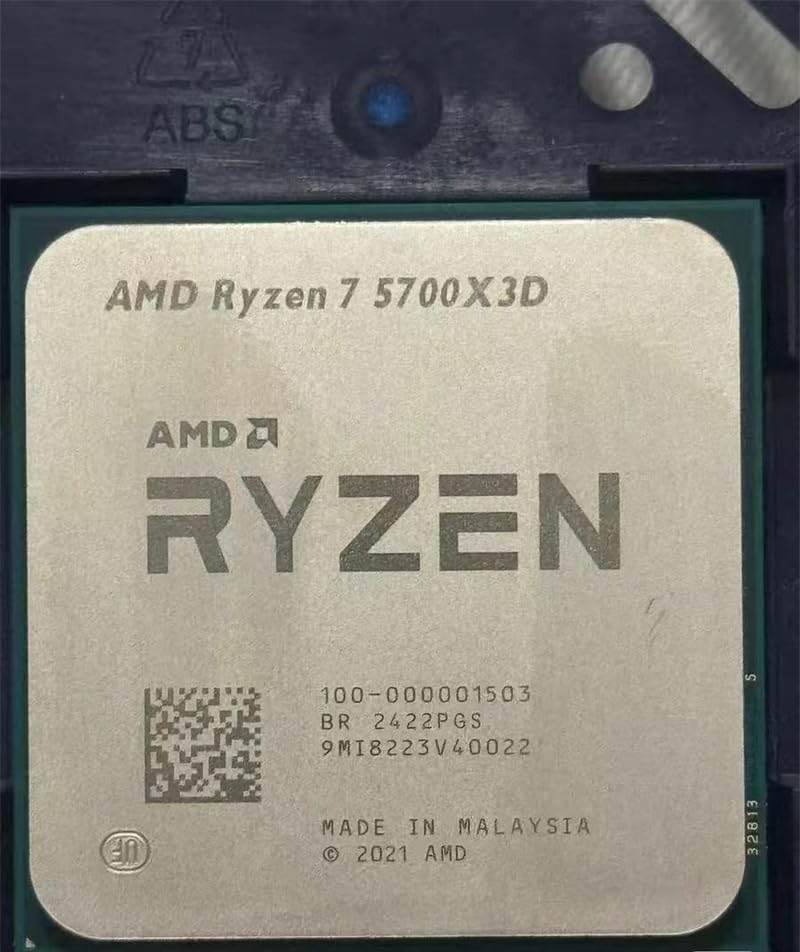 Image of New Compatible for AMD Ryzen 7 5700X3D R7 CPU Socket AM4 Zen 3 96MB L3 Desktop CPU Processor 100-100001503