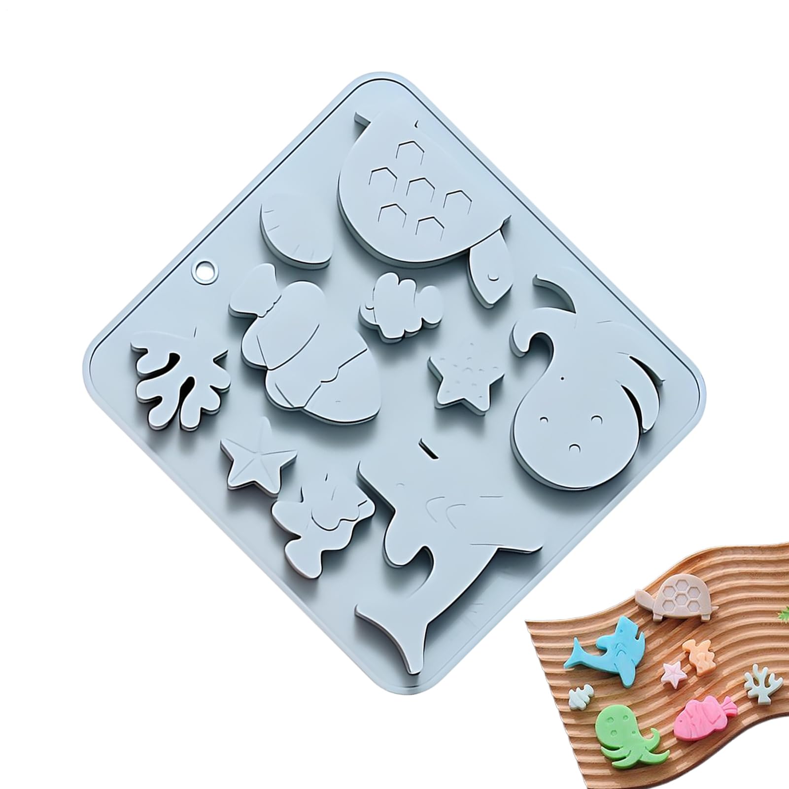 per cioccolatini, 10 antiaderenti in silicone, per torte, gelatine