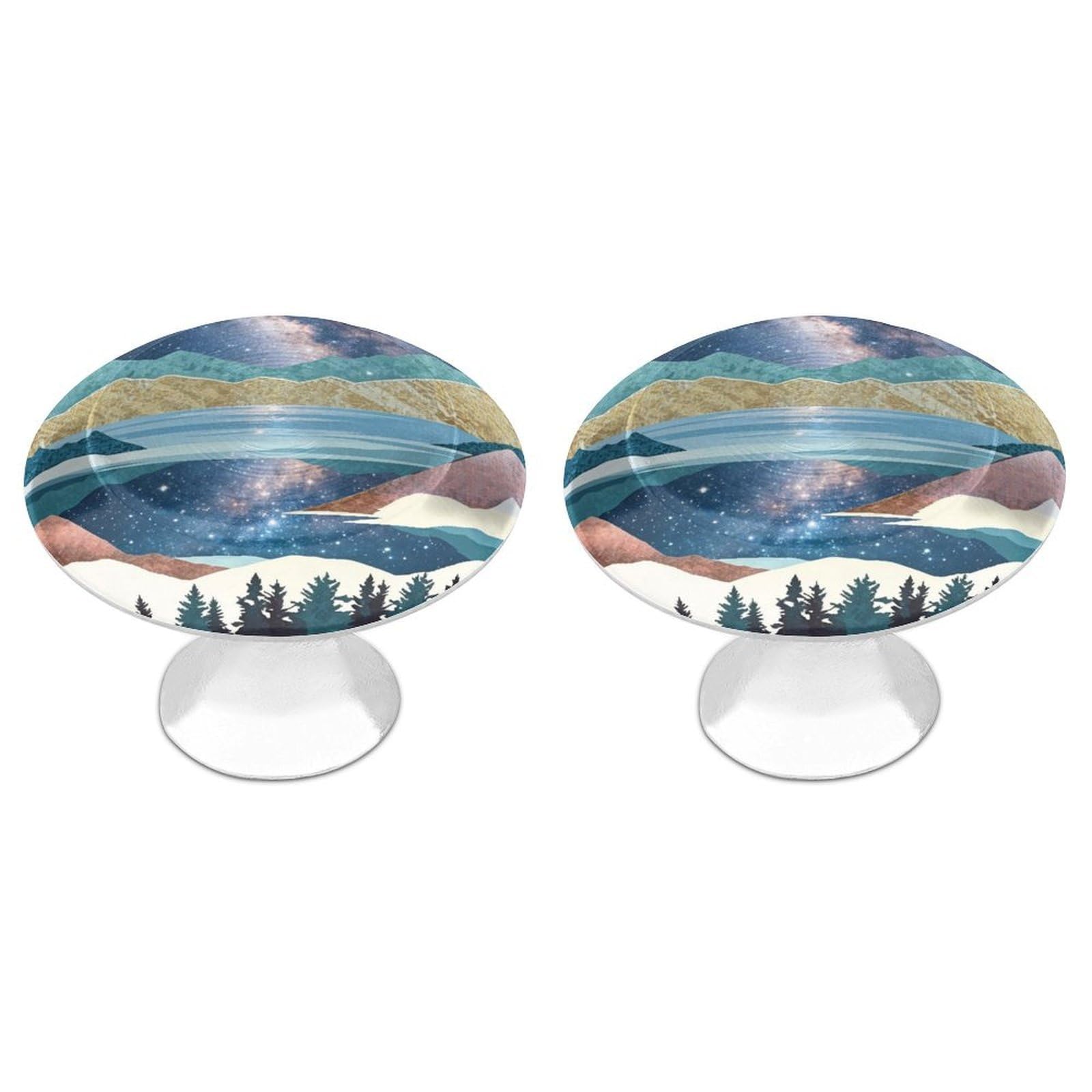 Btcowzrv Style Golden Mountain 2 Pack Cabinet Knobs Drawer Pulls