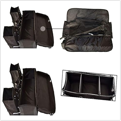 Miniatura 7 de UNISTRENGH Bolsa de carga para cuatrimotos, bolsa de engranajes 600D, impermeable, Oxford con rayas reflectantes en la parte superior, elástica,
