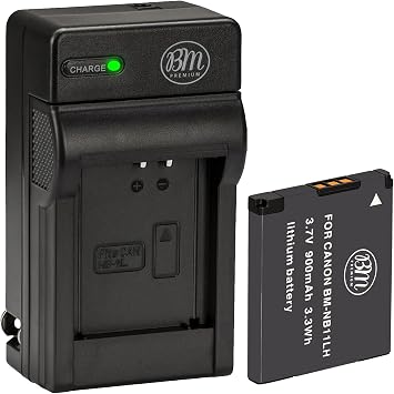 BM NB-11LH Battery and Charger for Canon Elph 110 Elph 130 Elph 140 Elph 150 Elph 160 Elph 170 Elph 180 Elph 190 Elph 320 Elph 340 Elph 350 Elph 360 A2300 A2400 A2600 A3400 A4000 SX400 SX410 SX420