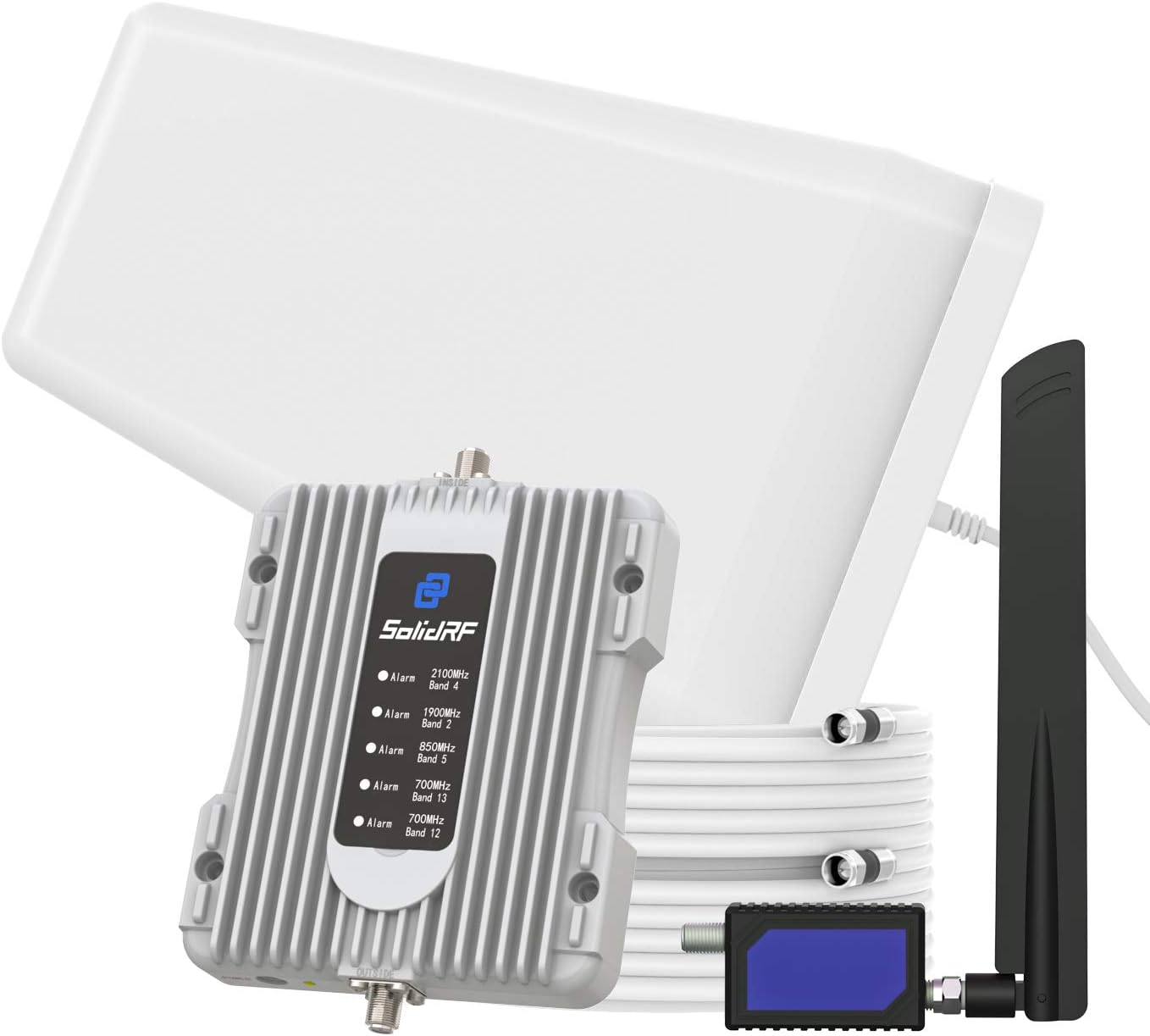 Exсluѕіvе SolidRF Cell Phone Signal Booster for Home, Convenience Store, Apartment, Workshop | Up to 3,000 sq ft Compatible for All U.S. Carriers