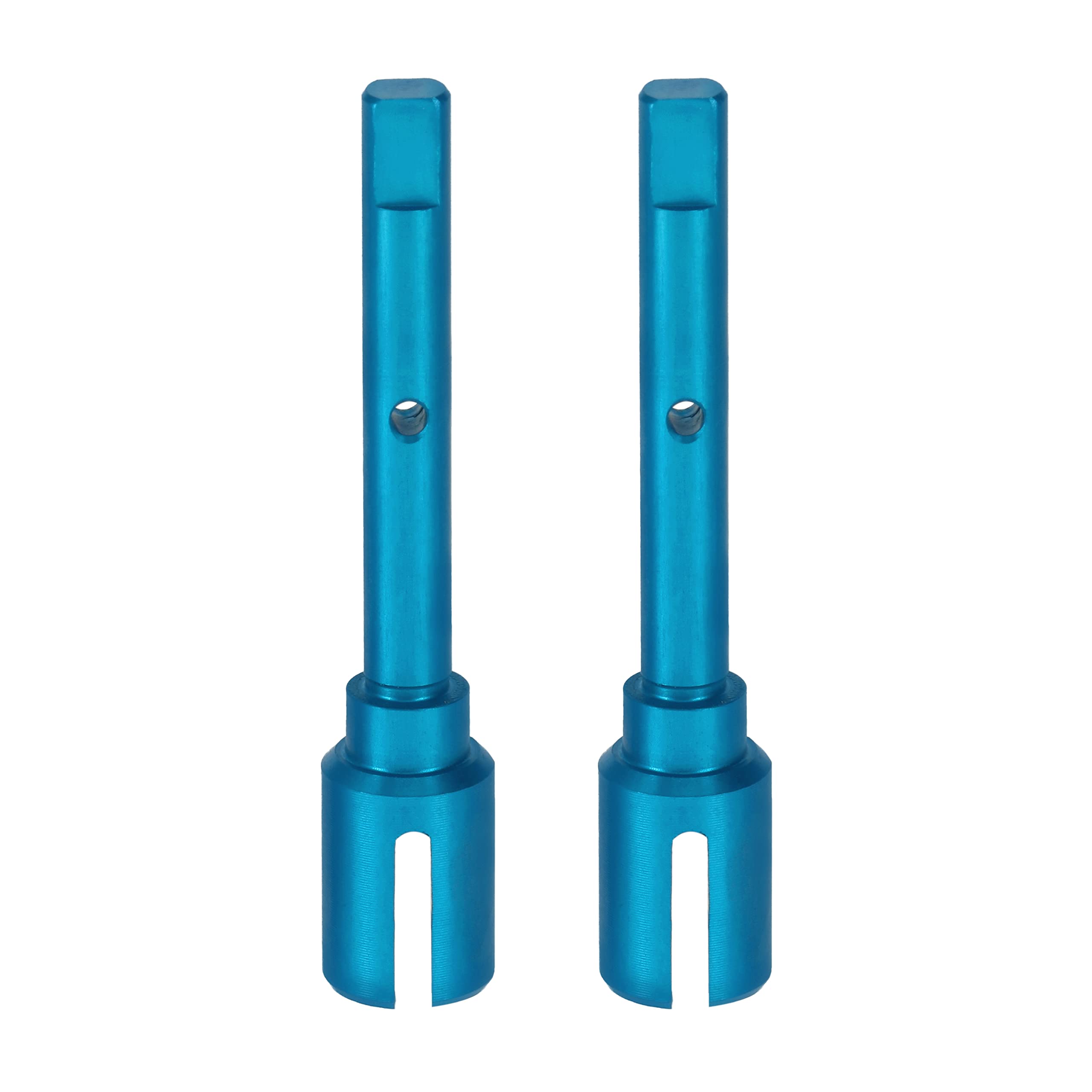PrecisionGeek Aluminium Drive Shaft Joint Compatible with Tamiya TT-02 / TT-02B / TT-02D / TT-02T – Replacement for 54502 – Blue – 2 pieces