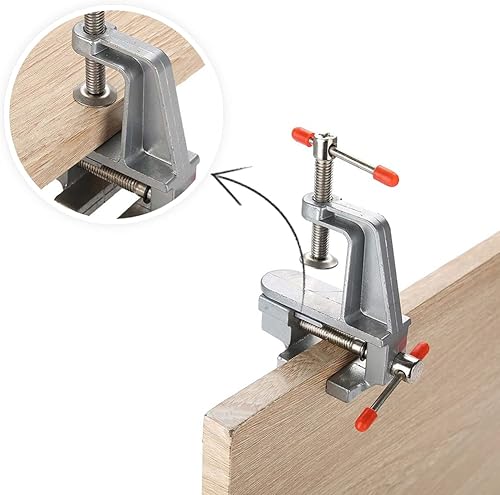 Miniatura 7 de Yosoo Jewelers - Marco de sierra de joyería de 12 cuchillas con abrazadera, mini tornillo de banco, herramienta de fabricación de joyas