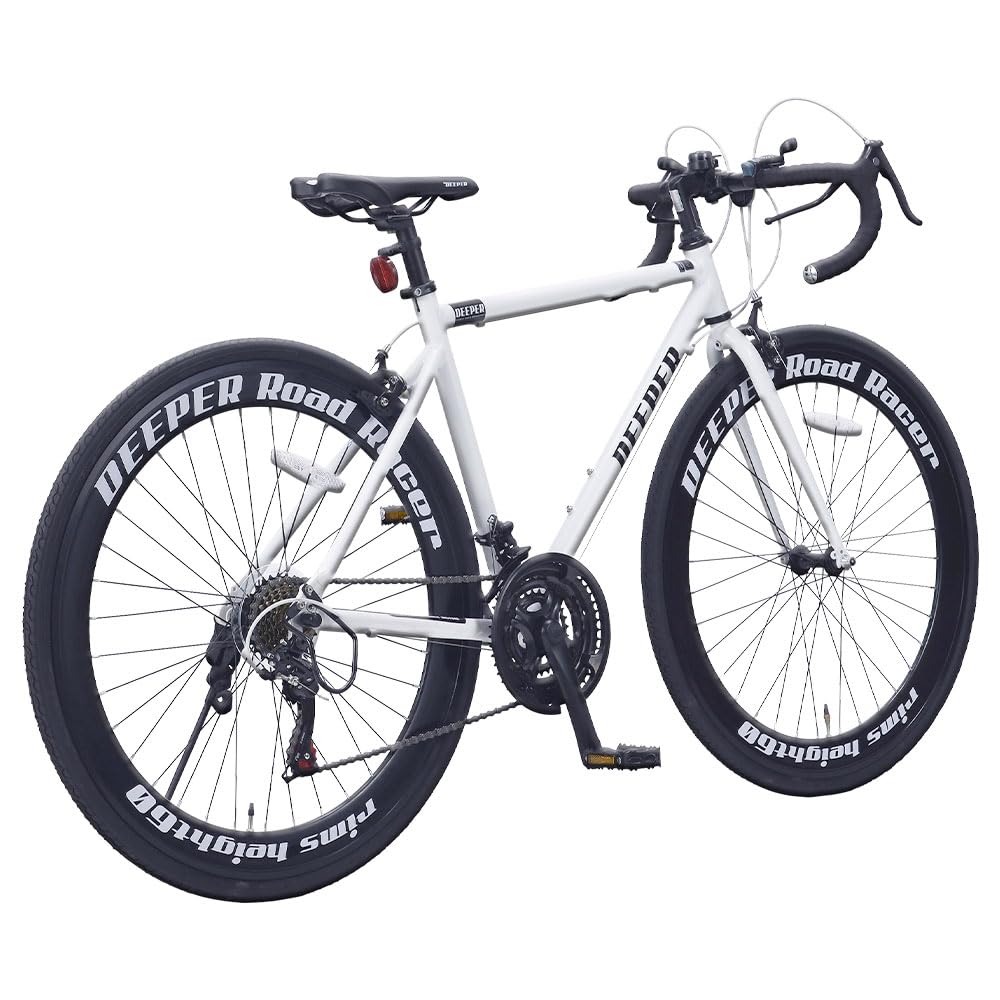 Amazon | ロードバイク 700C 軽量アルミフレーム 21段変速 700x28C