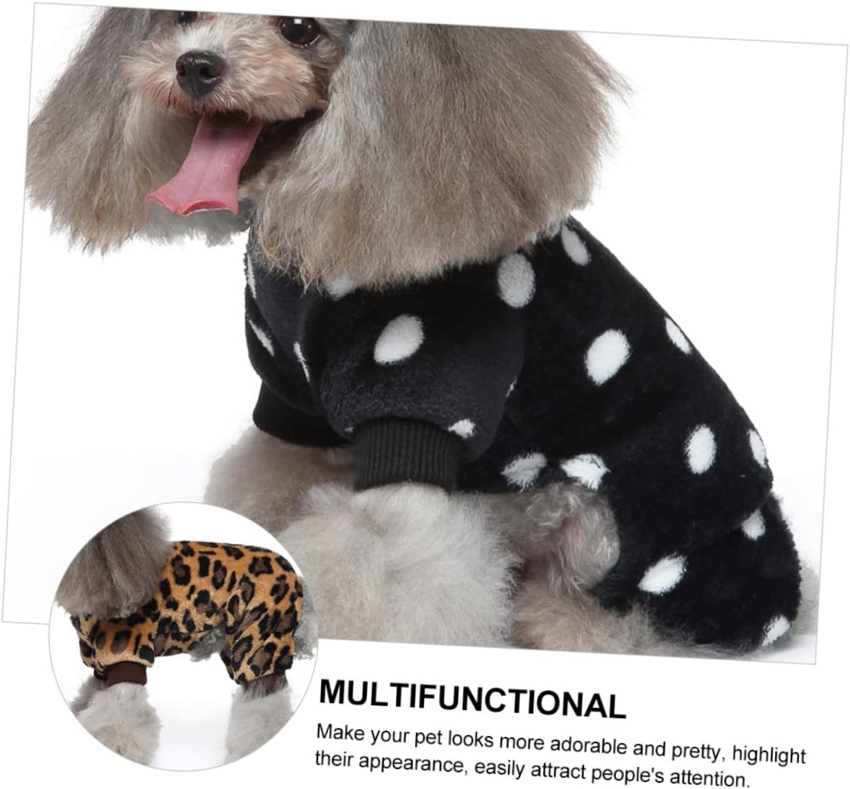 2pcs Dog Pajamas Soft Pet Clothes Comfortable Nightwear for Dogs Cozy Sleepwear Outfit Adorable Design for Indoor Relaxation and Rest for All Seasons