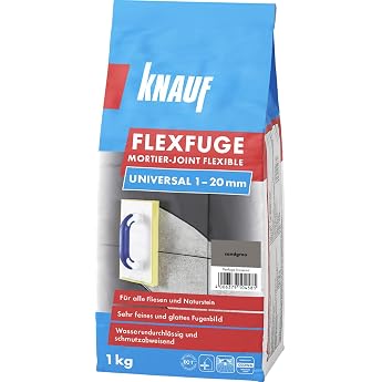 Knauf Universal Flexible Joint Grout 1-20 mm Sand Grey 1 kg