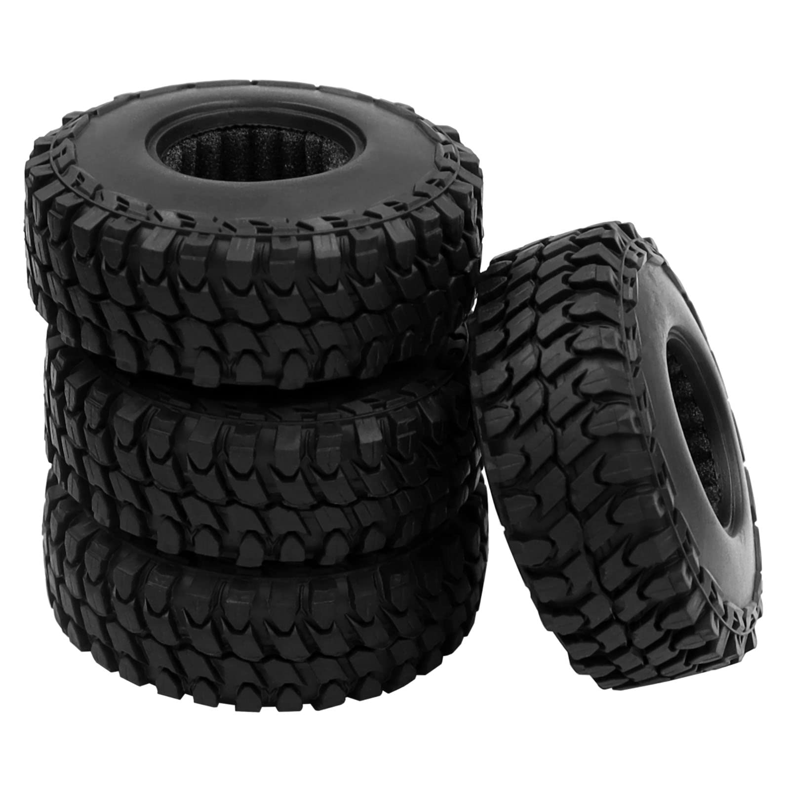 クローラータイヤHBホワイト Amazon | Hobby Fans 1.0タイヤ RCクローラータイヤ 55 * 20mm ソフト