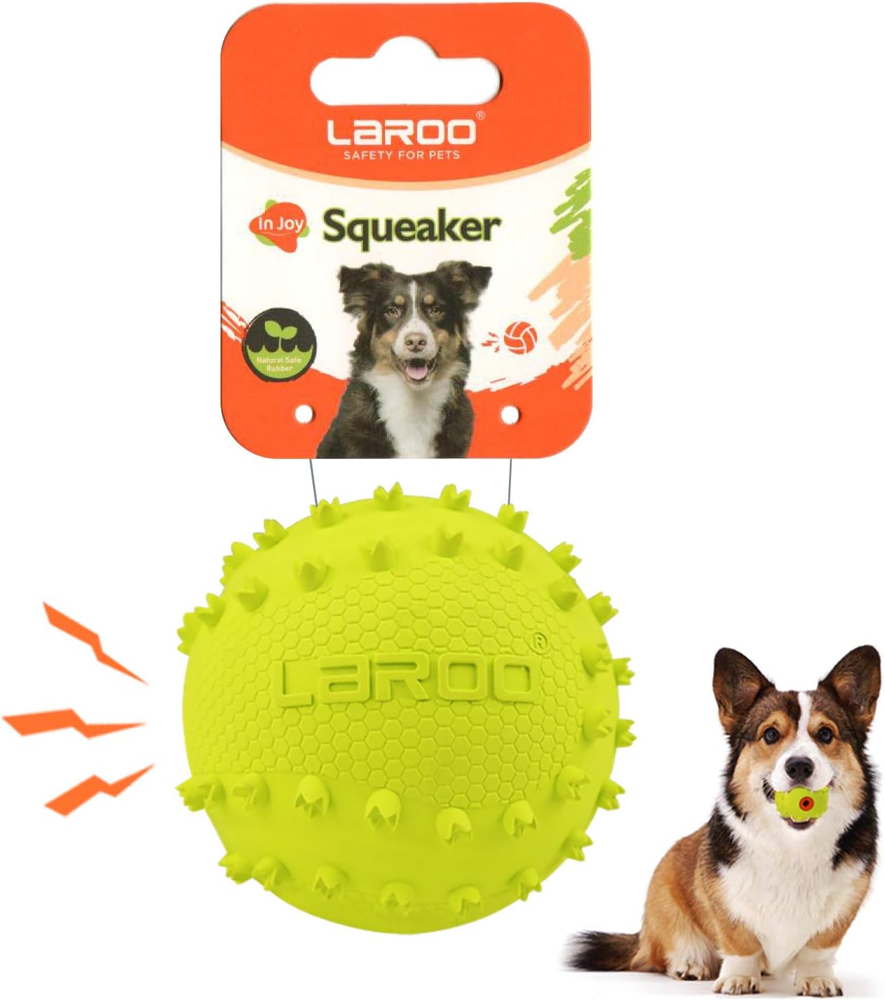 The Mellow Dog Calming Ball – Robustes Hundespielzeug Mit Quietscher Gegen Langeweile & Stress
