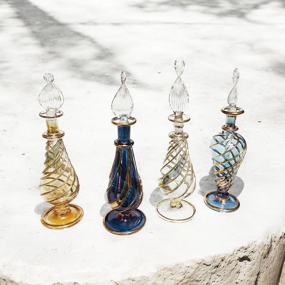 Frasco decorativo artesanal de cristal egipcio para regalar