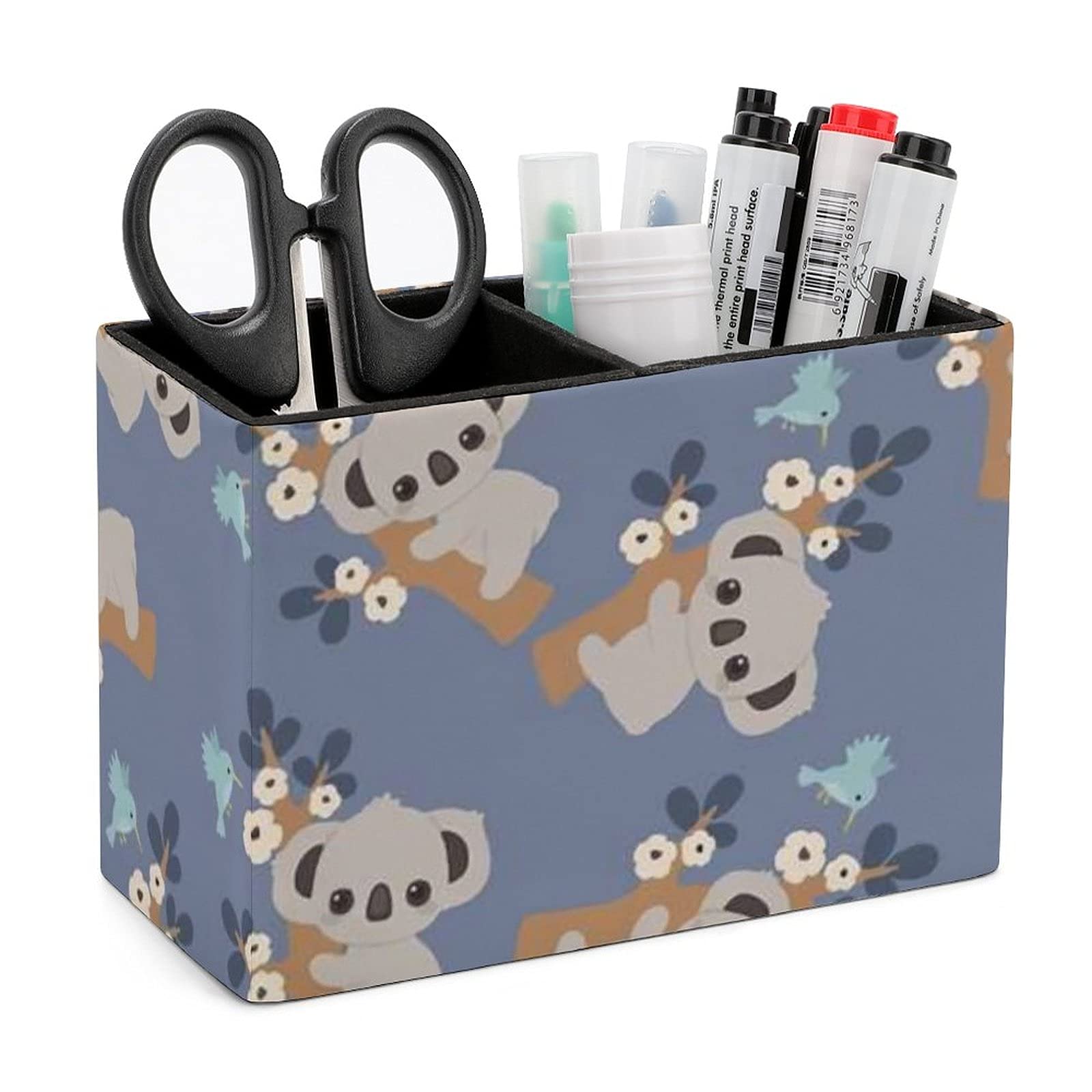 Amazon ペン立て ペンスタンド コアラ キュート 葉柄 漫画 かわいい 筆立て 筆差し 卓上収納 小物入れ 文具収納 大容量 使いやすい おしゃれ 高級感 多機能 誕生日 進学 新学期 常生活 事務 オフィス 学生生活 プレゼント ペン立て 文房具 オフィス用品