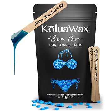 KoluaWax Wax Beads For Coarse Hair Removal for Bikini - Sea Salt & Surf 1lb
