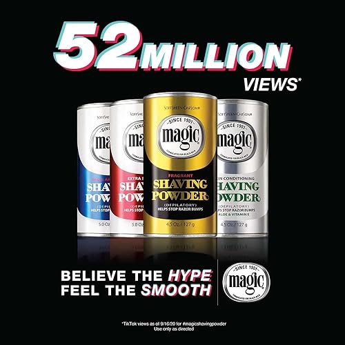 Miniatura 4 de SoftSheen-Carson Afeitado mágico sin afeitar para hombres, polvo de afeitado para depilación, ayuda a detener los golpes de afeitar, fragante,