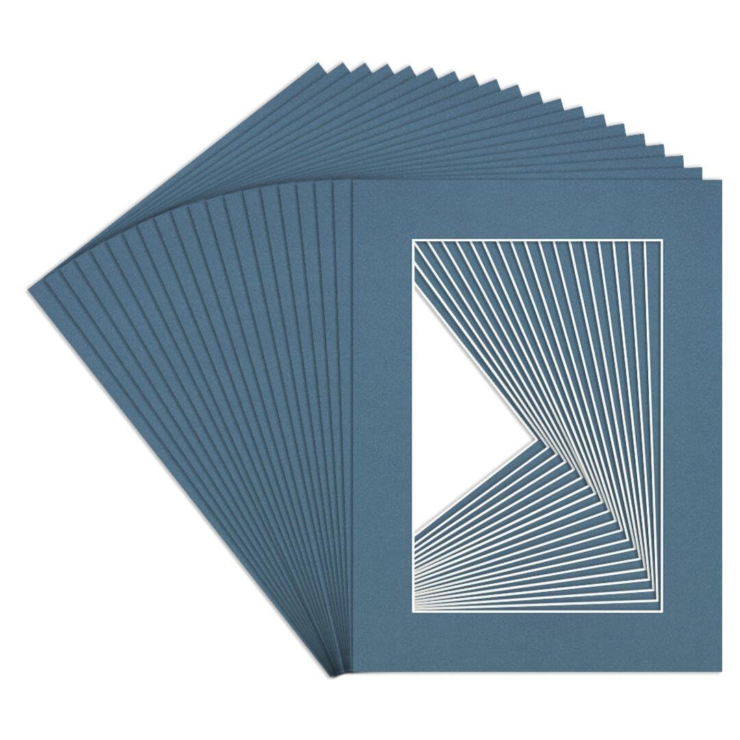 Procut Global 16x12" Pompadour Picture Mounts to Fit 12x8" Aperture - Precision Cut Cardboard Photo Mount - Ideal for Frames, Prints, Artwork & Certificates - Sizes & Colours Available - 20 Pack