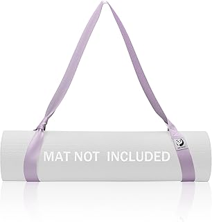 Slim Panda Cinghia Tappetino Yoga in 100% Cotone, Cinghia Stretching Gambe, Porta tappetino yoga regolabile(Tappetino Yoga Non Incluso)