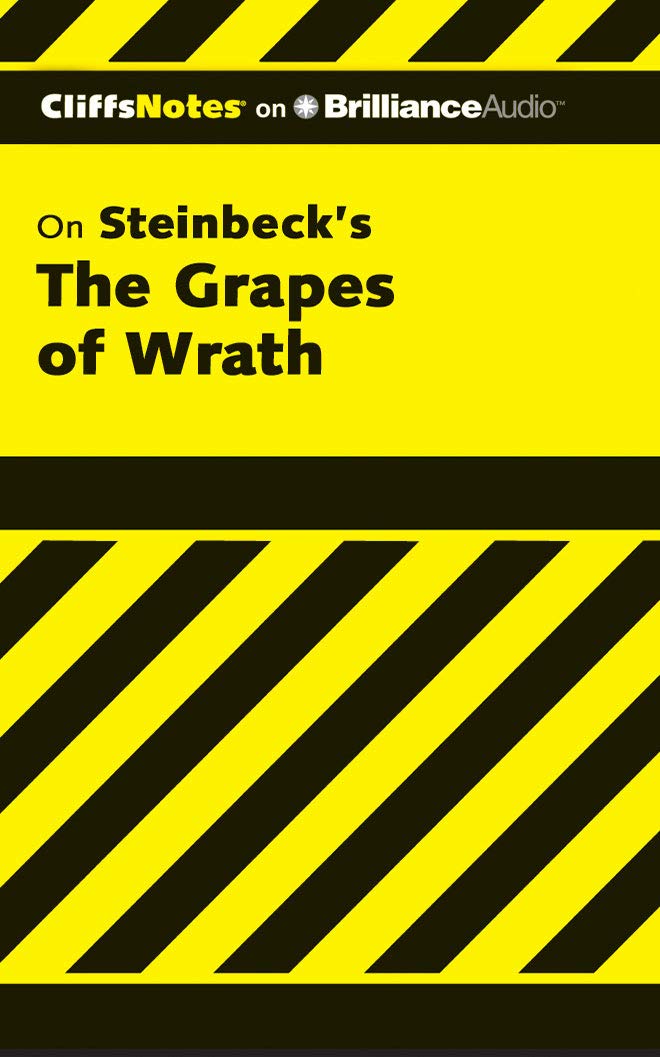 Buy CliffsNotes on Steinbeck's The Grapes of Wrath: Library Edition — BookShops.in