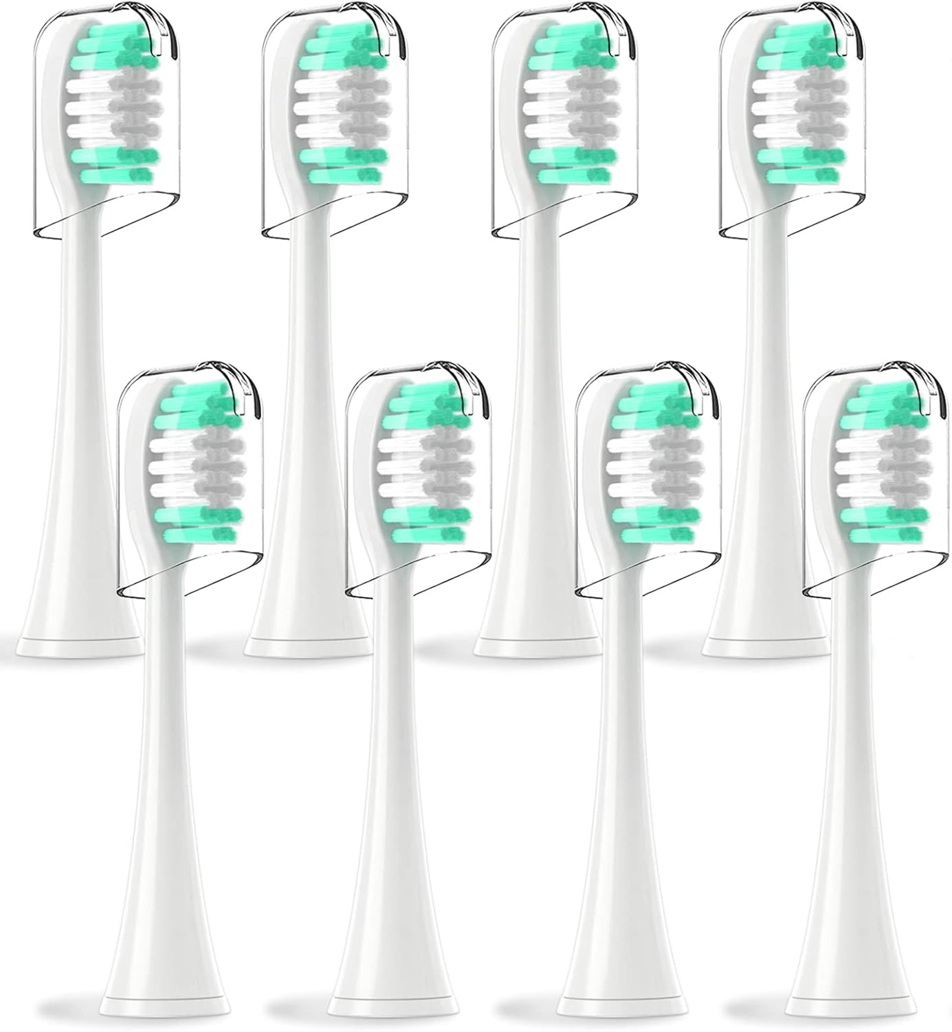 Replacement Toothbrush Heads for Aquasonic Duo Pro Series and Vibe Series 8 Pack