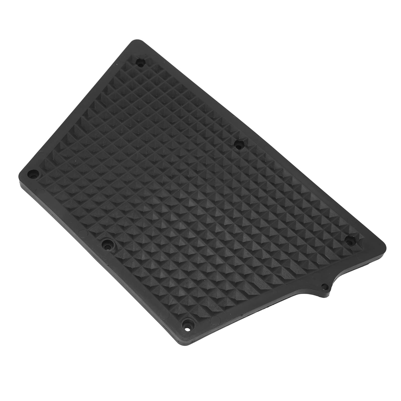 Piastra di Poppa Fuoribordo in PVC per Gommone per Yacht da Kayak, Facile da Usare, Applicazioni Multiple, Design Trapezoidale, Motivo a Griglia (BLACK)