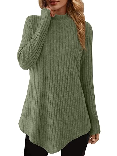 JUSTFASHIONNOW Womens Long Sleeve Tunic Sweater Tops
