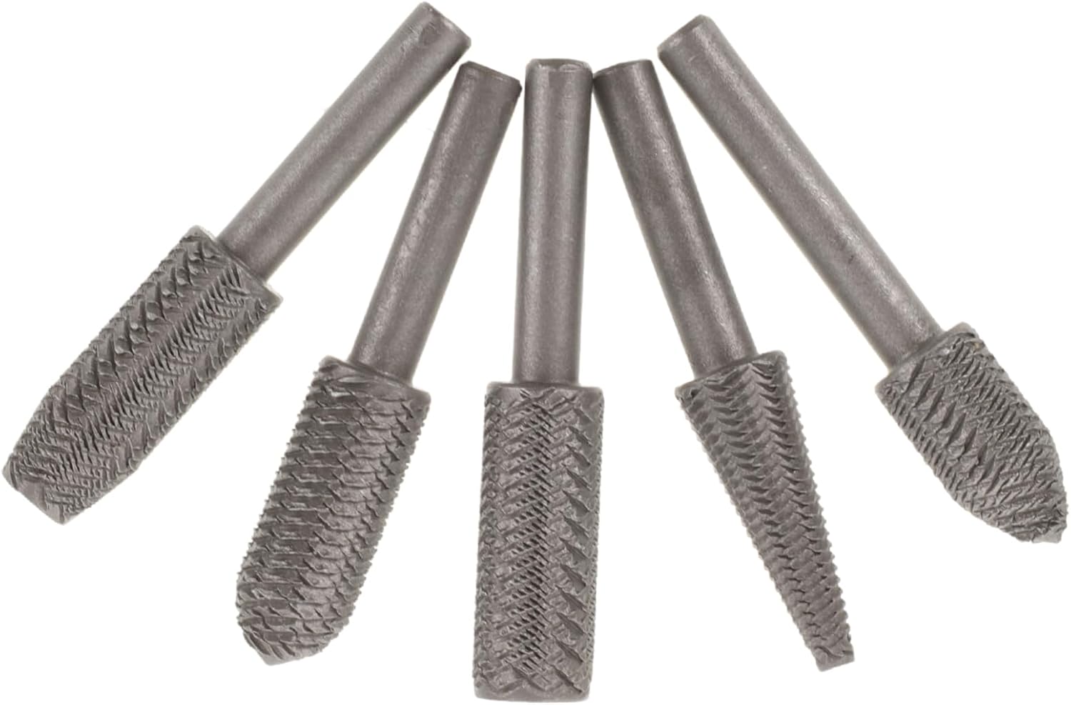 5 Piece Steel Rotary File Set for Carving and Engraving