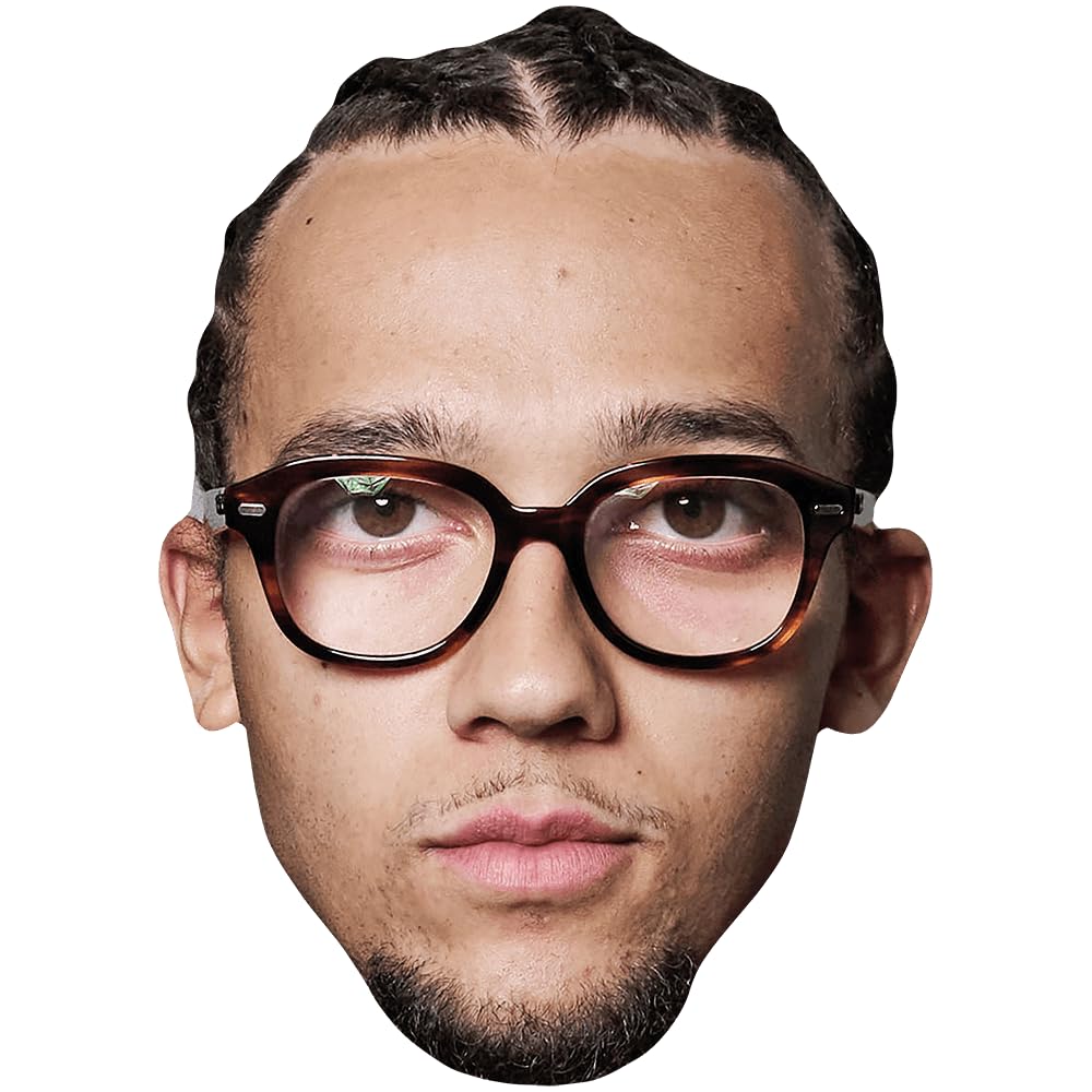 Perri Kiely (Goatee) Celebrity Mask, Flat Card Face, Fancy Dress Mask