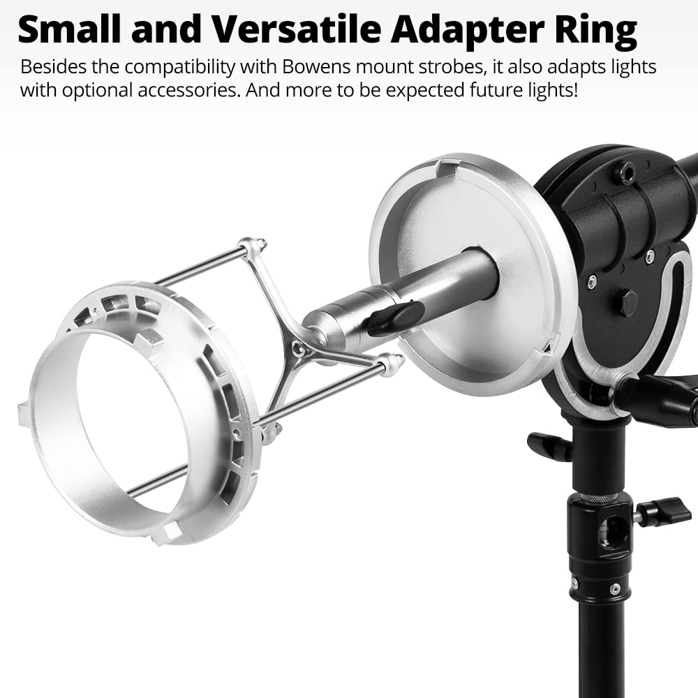 AMBITFUL AL-08 Bowens Softbox riflettore estensibile staffa adattatore di montaggio | per Bowens Elinchrom Profoto Speedlite Stduio Flash