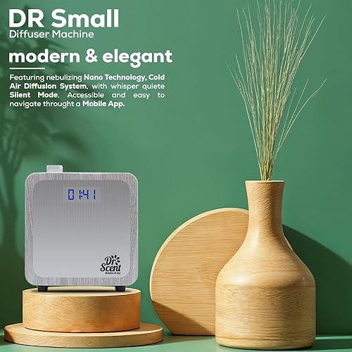 Miniatura 2 de Dr Scent Breeze of Joy Máquina de fragancia de difusor pequeño de aceite esencial, aplicación móvil de apoyo (blanco)