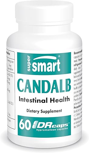 Supersmart Candalb - con Lactobacillus Acidophilus, Rhamnosus e inulina - Suplementos probióticos y prebióticos - Ayuda a equilibrar la microflora